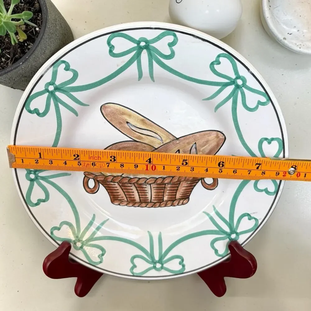 Williams Sonoma Portugal Hand Painted Salad Plates Set Of 4 Azulcer 8”